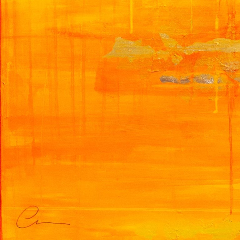 Summer Reflection - 21st Century, Contemporary, Abstract Painting, Gold Leaf For Sale 3