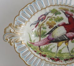 Chelsea-Derby Pierced Chestnut Basket or Dish Porcelain, English, circa 1770