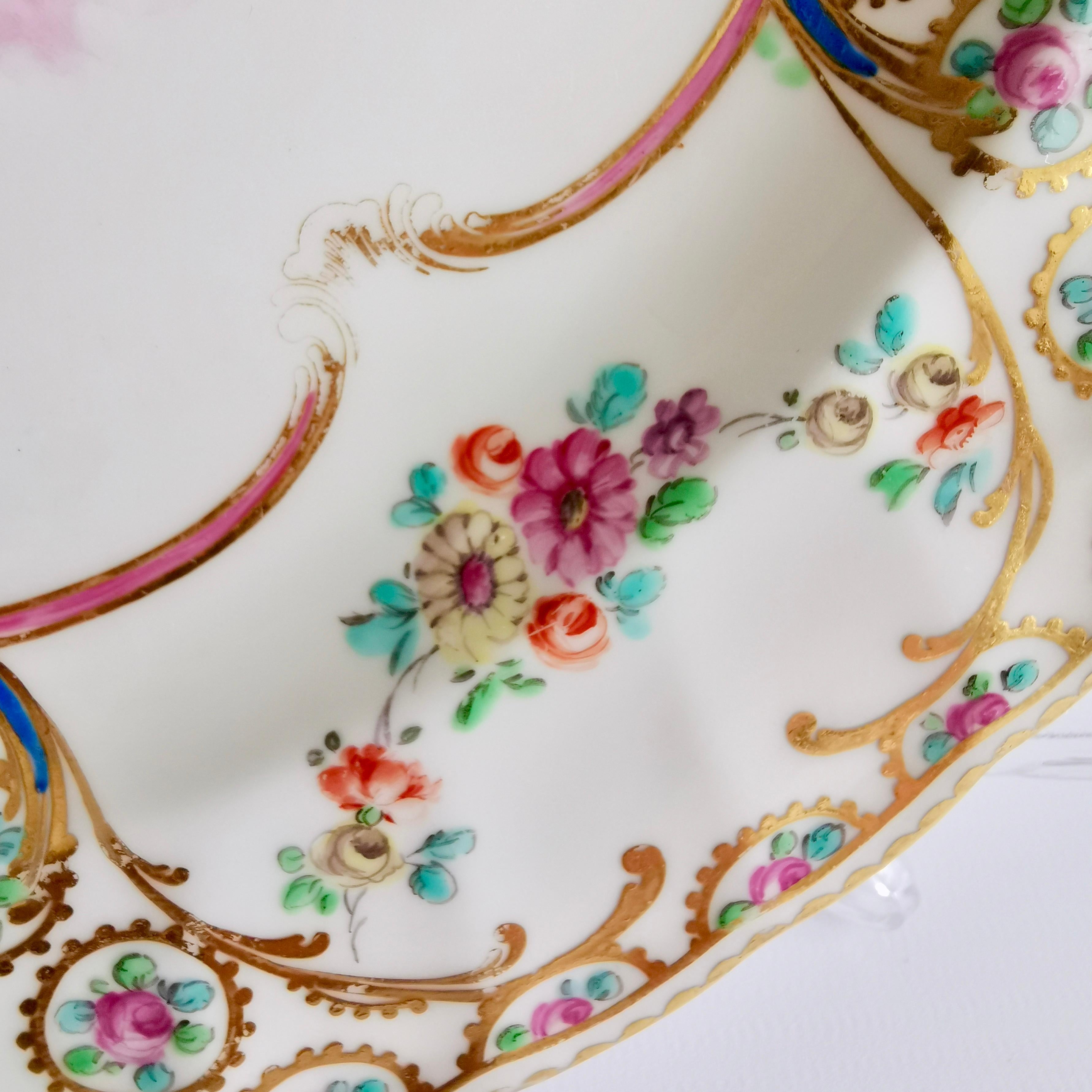 Fin du XVIIIe siècle Assiette en porcelaine Crown Derby, chérubins en colombe de Richard Askew, géorgien vers 1785 en vente