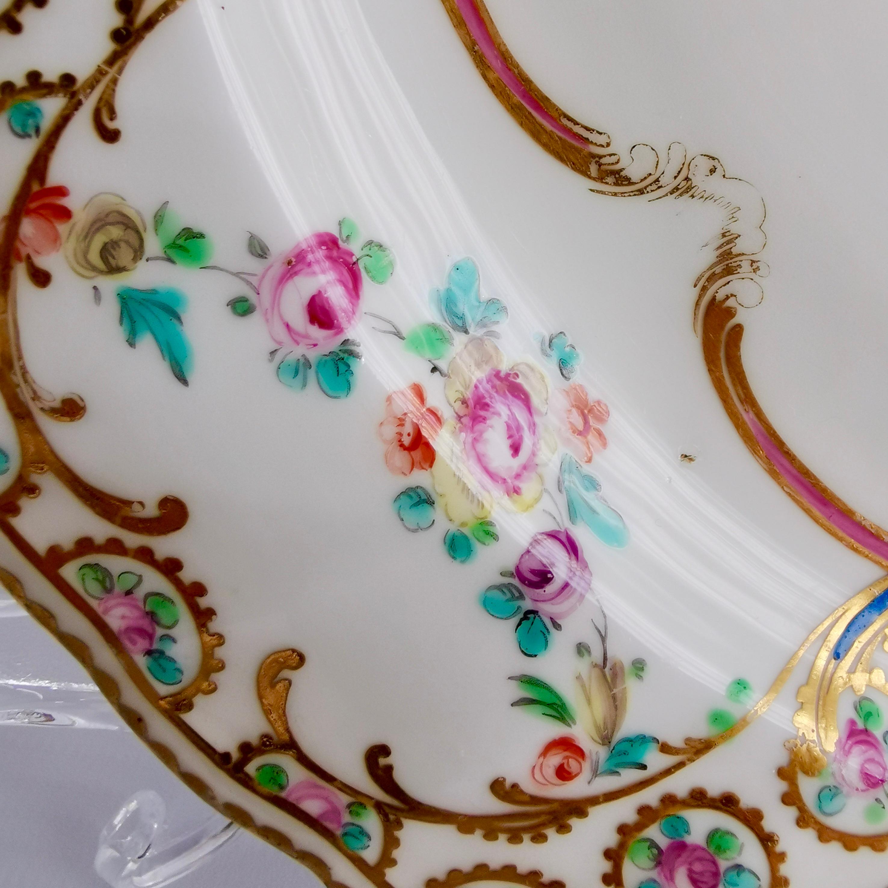 Porcelaine Assiette en porcelaine Crown Derby, chérubins en colombe de Richard Askew, géorgien vers 1785 en vente