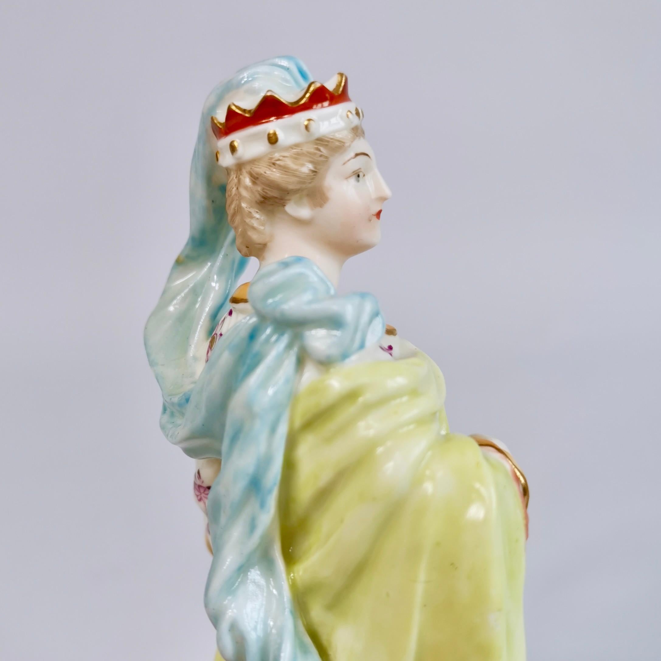 Chelsea-Derby Porcelain Figure of Juno with a Peacock, ca 1780 In Good Condition In London, GB