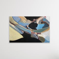 "Caress" - Contemporary Figurative Abstract Oil Painting