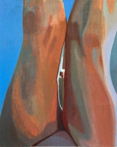 "High Self, Lower Body" - Peinture à l'huile figurative contemporaine