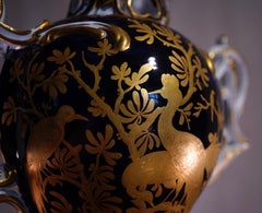 Chelsea Gold Anchor Vase, 'Dudley' Type, circa 1765