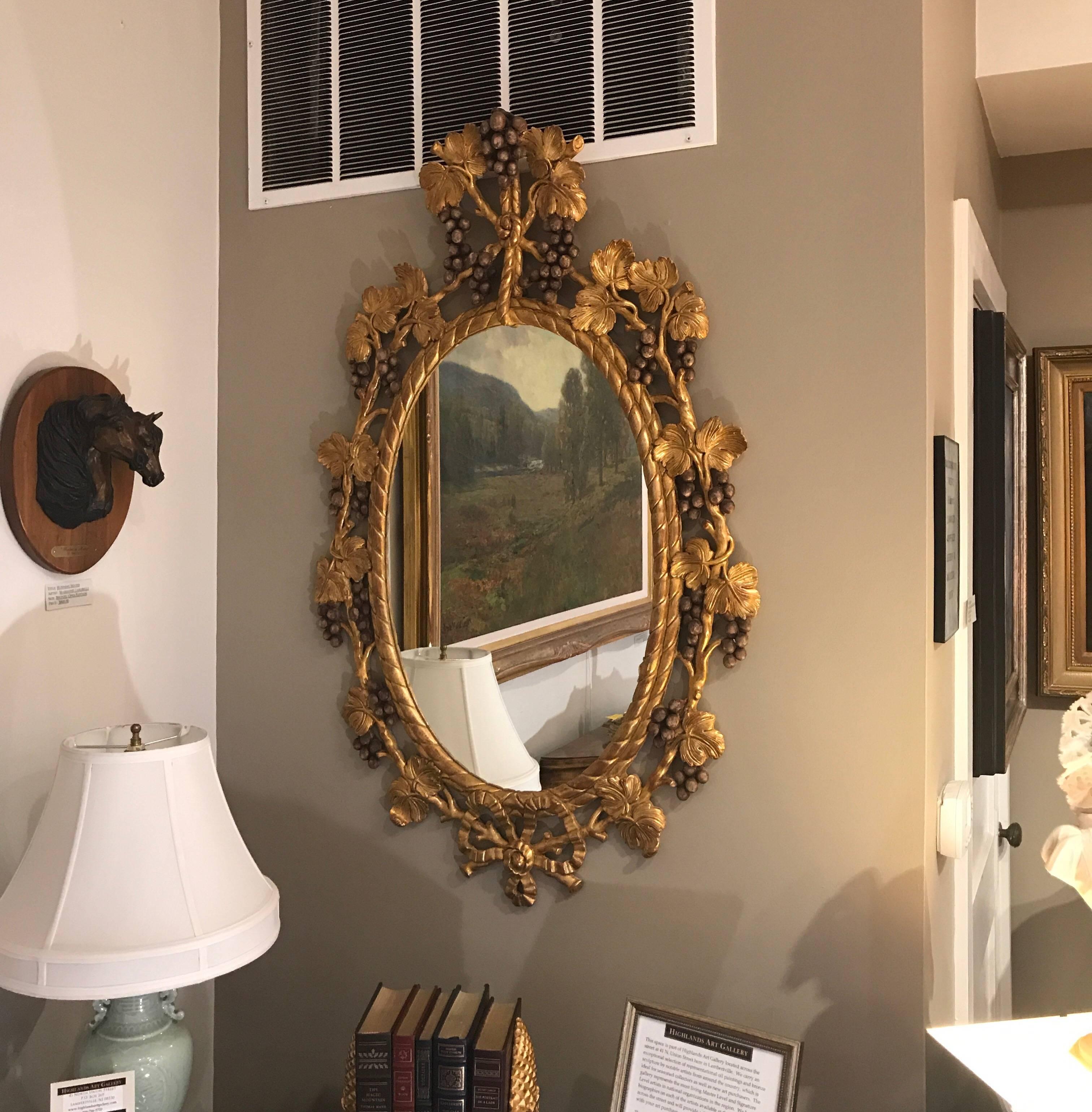 Giltwood Chelsea House Oval Gilt Mirror