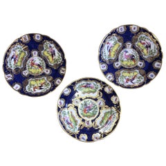 Chelsea Porcelain Cabinet Plates, Mid-18th Century