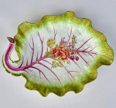 Chelsea Porcelain Leaf Form Dish, Red Anchor Period Circa 1755