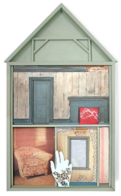 "Mrs. Franklin", Chelsea Revelle, mixed media, assemblage, house