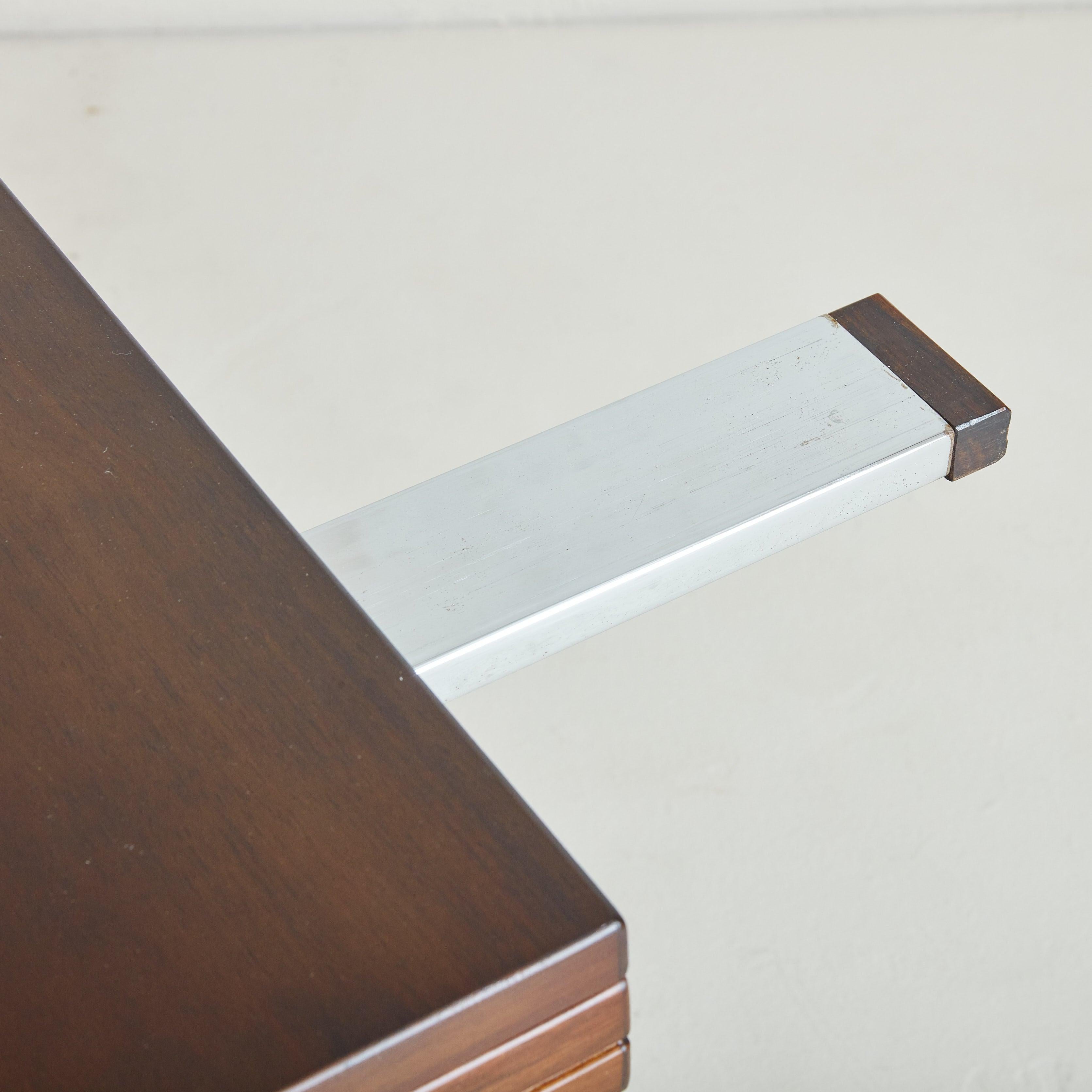 Wood Chelsea' Square Extendable Dining Table by Vittorio Introini for Saporiti For Sale