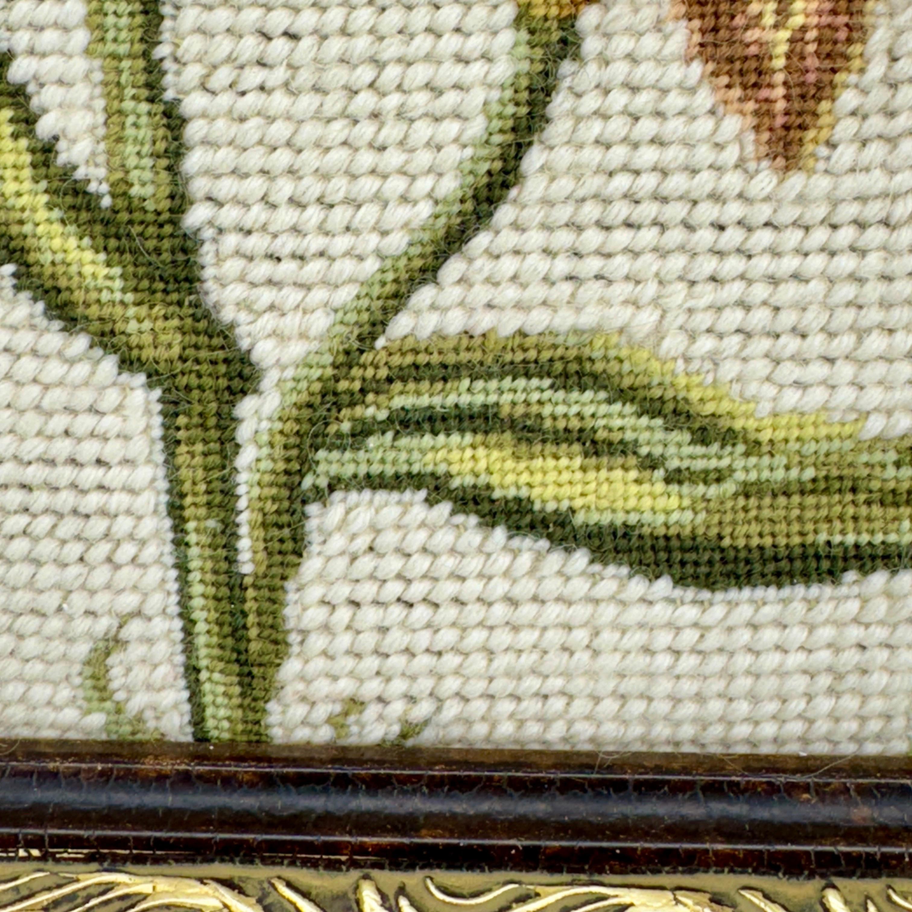 Chelsea Textiles Original Needlepoint Tulip Artwork  For Sale 6