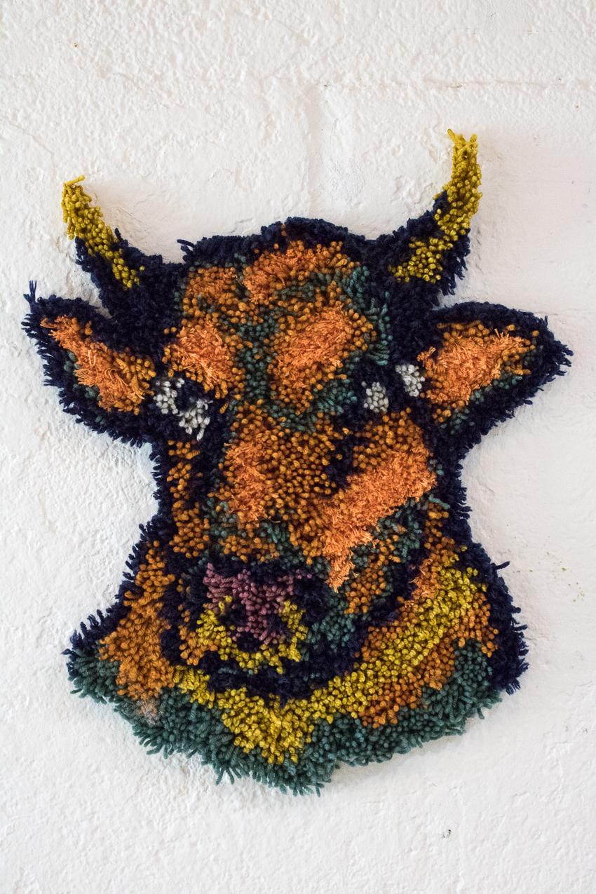 highland cow cross stitch pattern