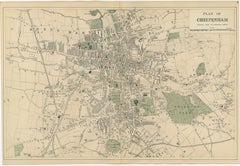 Cheltenham Urban Plan, Bacon’s New Large Scale Ordnance Atlas Map, 1885