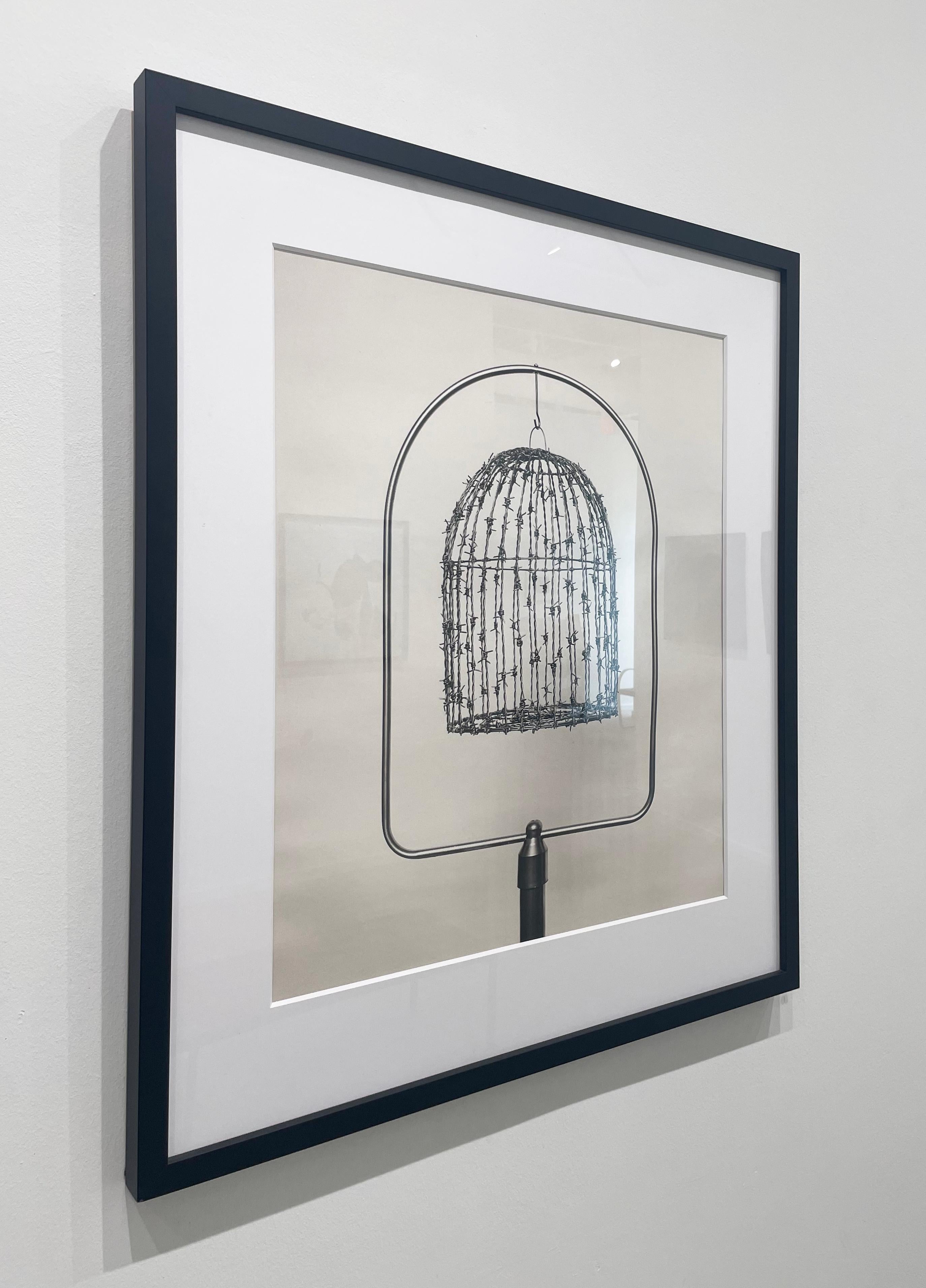Untitled (Barbed Wire Bird Cage) by Chema Madoz, 2003, Silver Gelatin Print For Sale 2