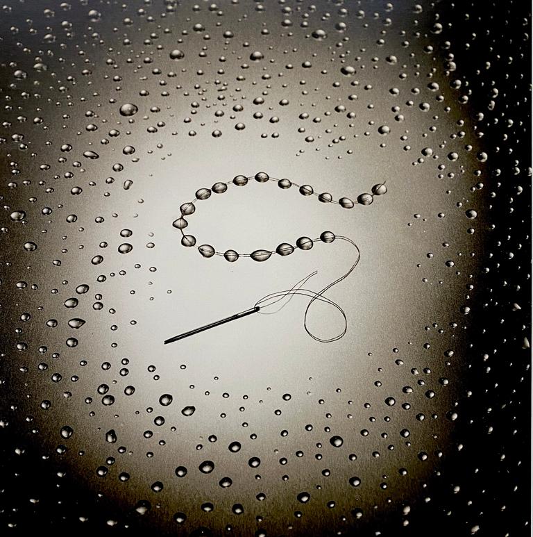 Chema Madoz Still-Life Photograph - Untitled (Needle & Water Droplets)