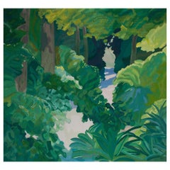 Chemin Forestier, arazzo della Maison Pinton, da un quadro di Roger Mühl