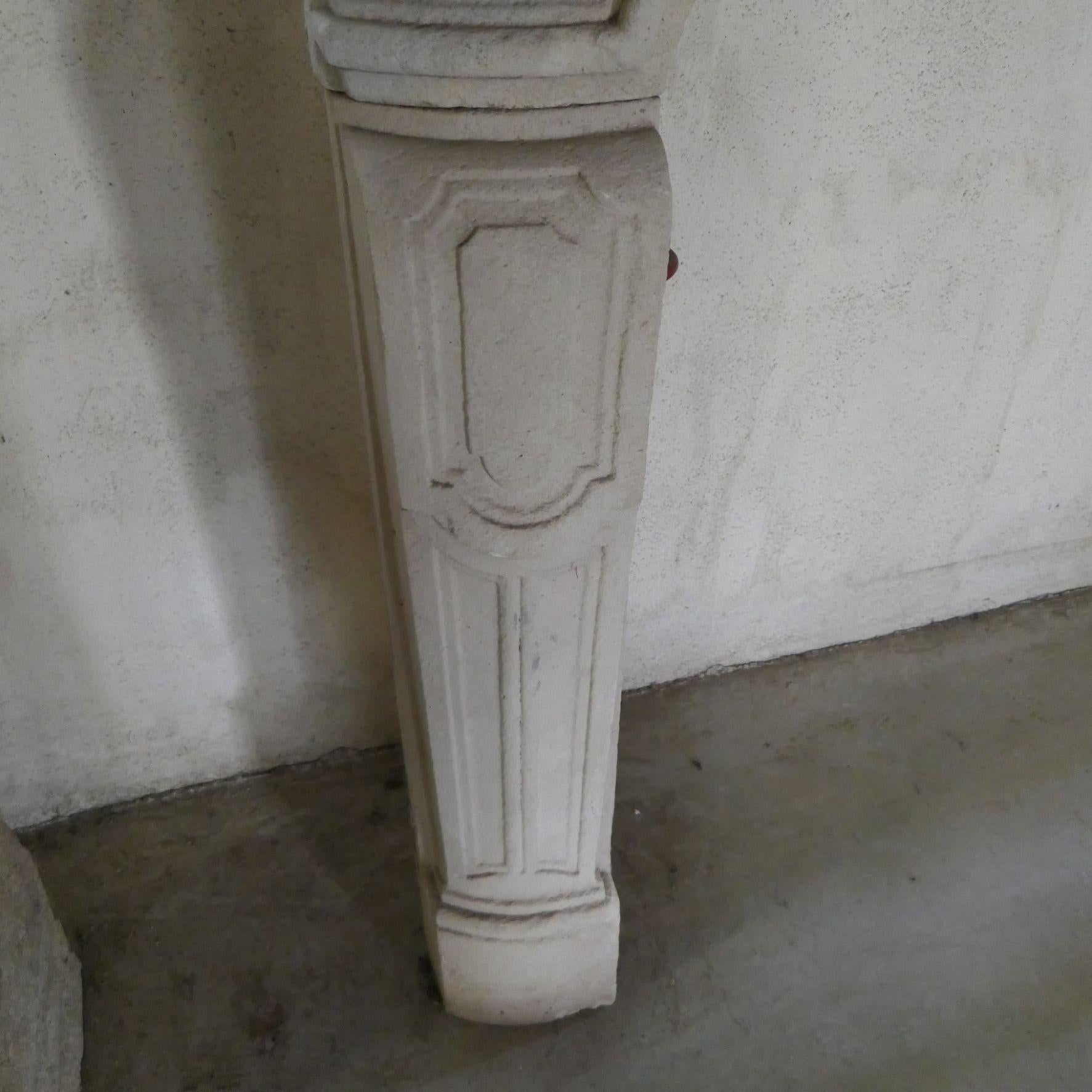 Stone Cheminée ancienne Louis XV For Sale