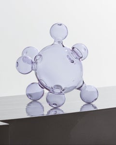 "Chemistry" single-stem vase in blown glass