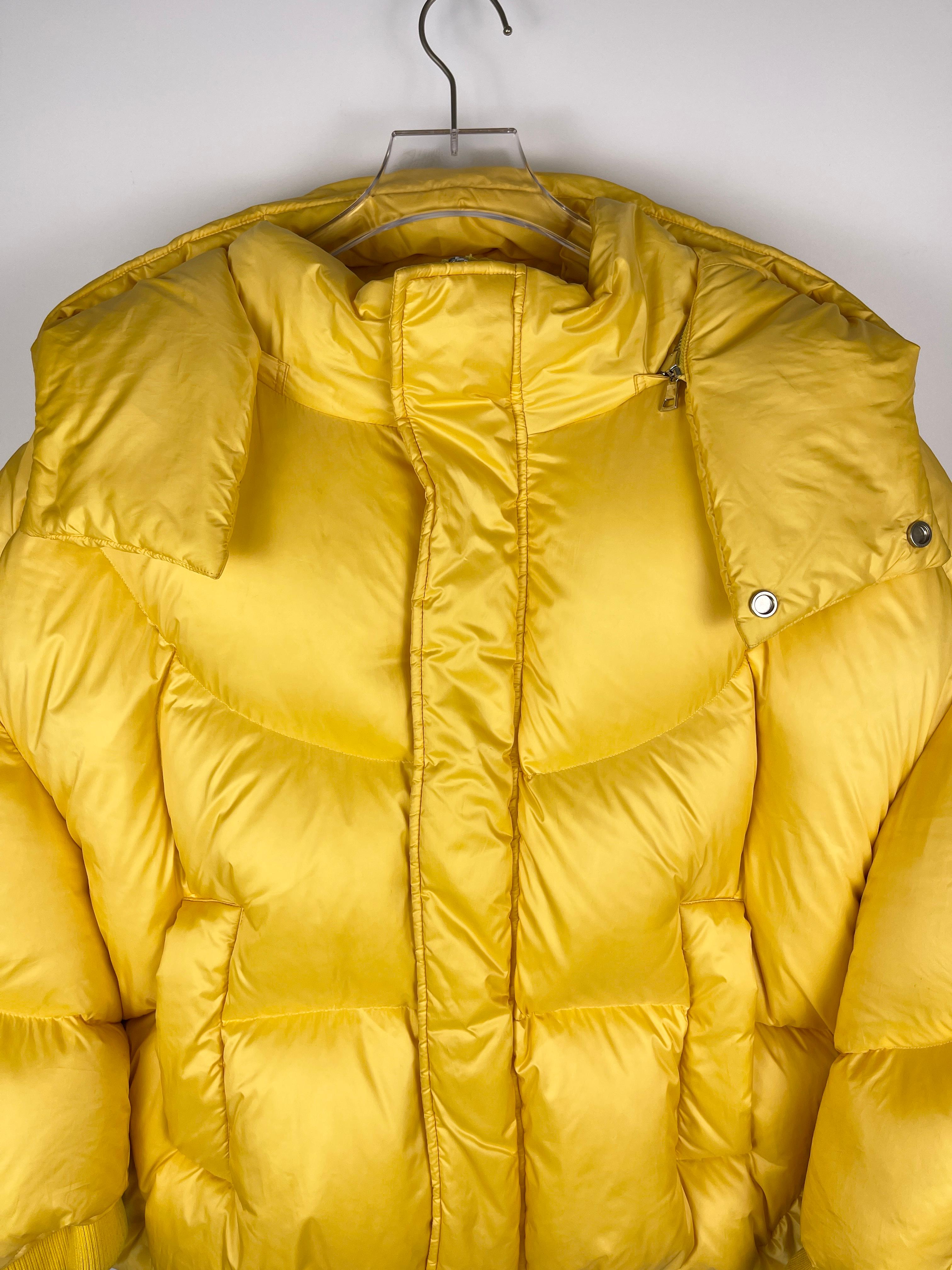 Chen Peng A/W2018 Yellow Bandana Puffer Jacket For Sale 6
