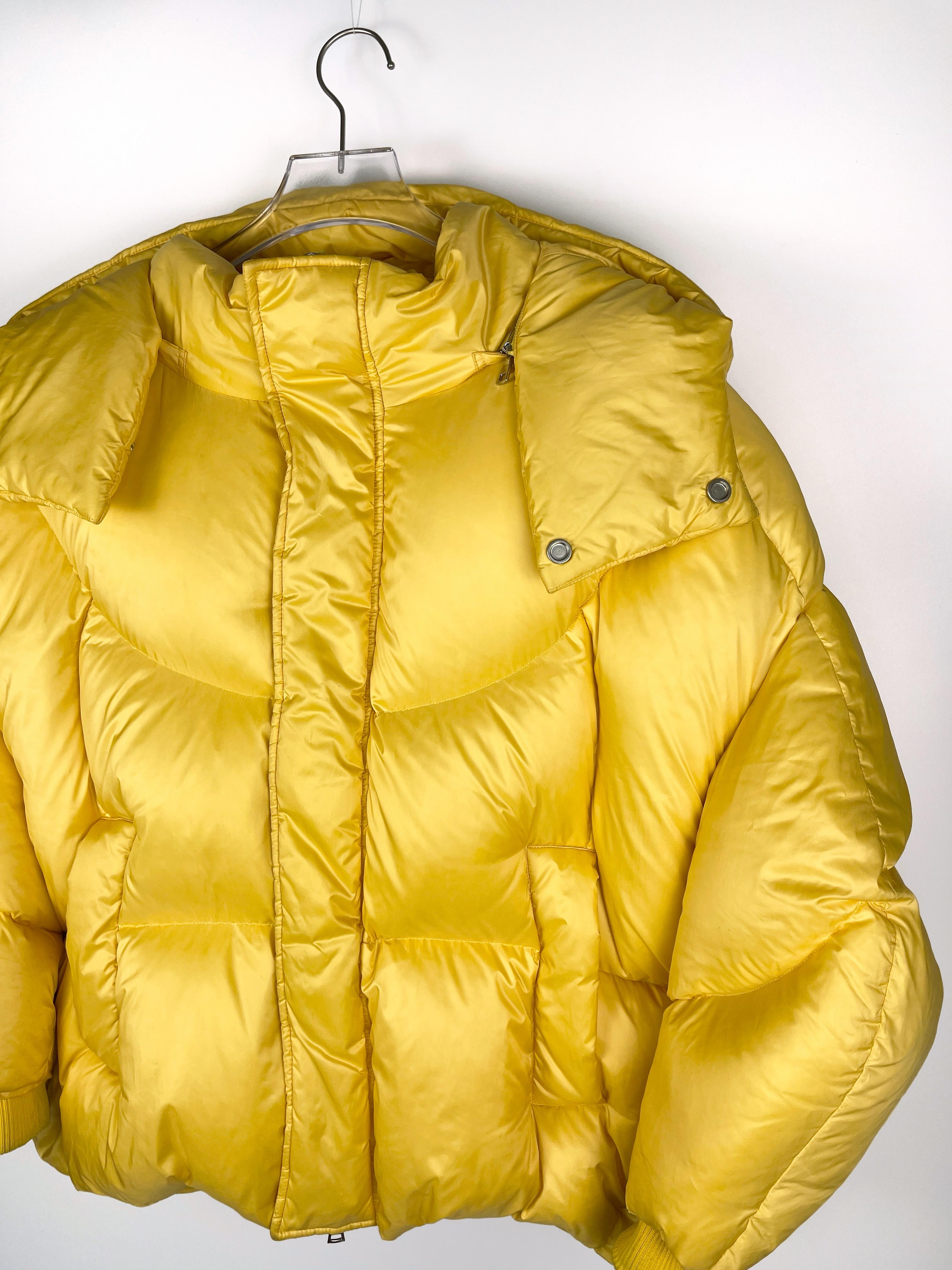Chen Peng A/W2018 Yellow Bandana Puffer Jacket For Sale 7