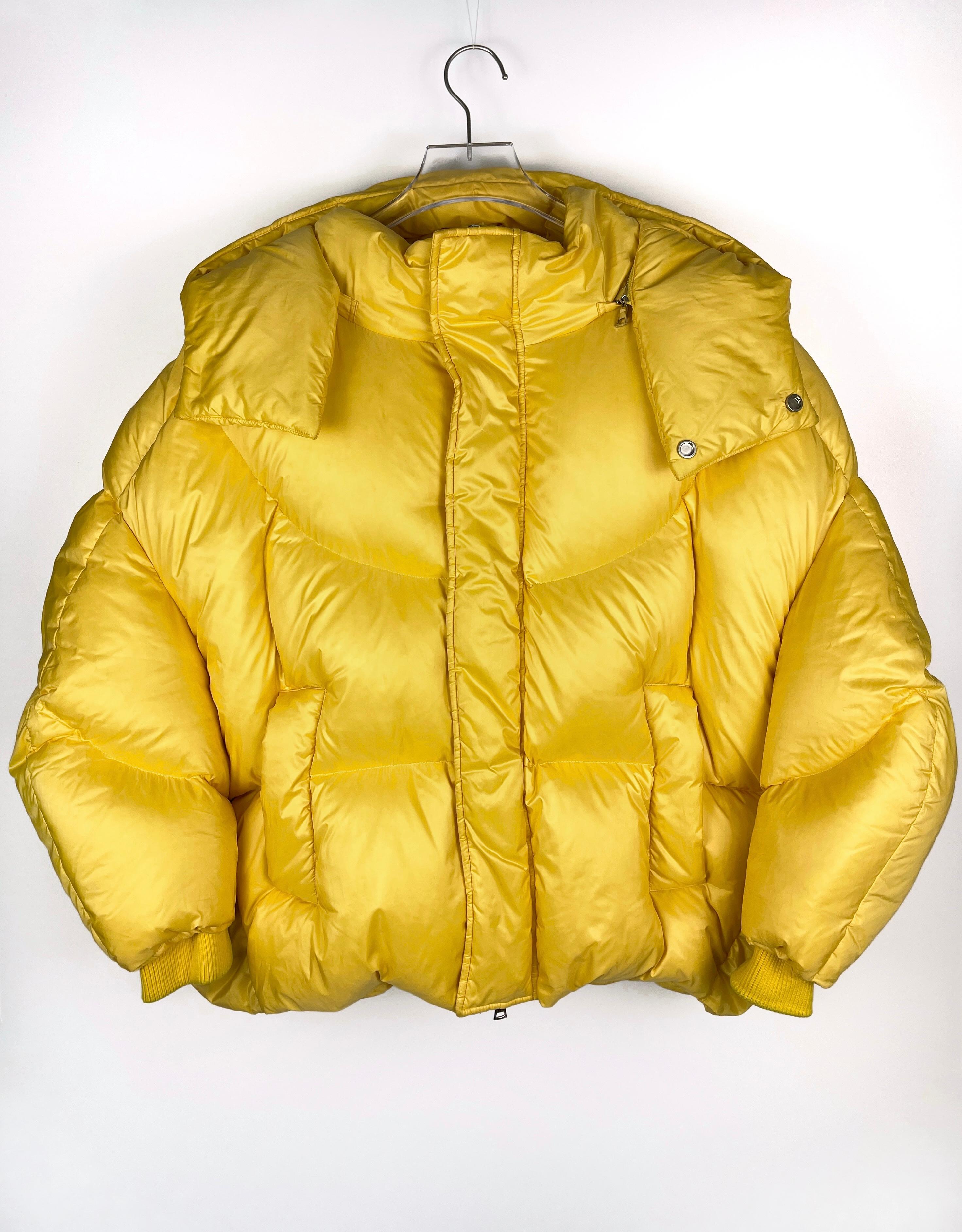 Chen Peng A/W2018 Yellow Bandana Puffer Jacket For Sale 8