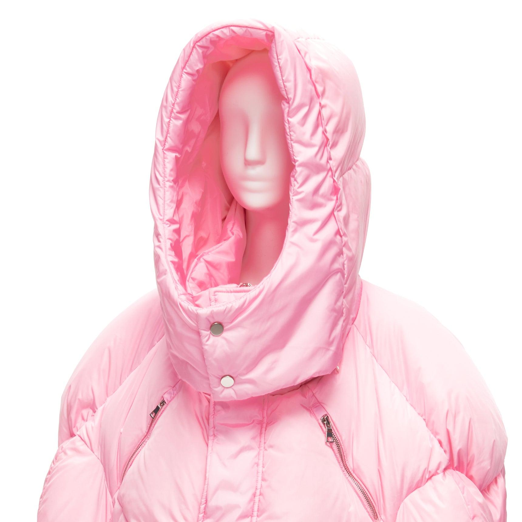 CHEN PENG pink giant hood space cocoon oversized puffer jacket XS Rihanna 3