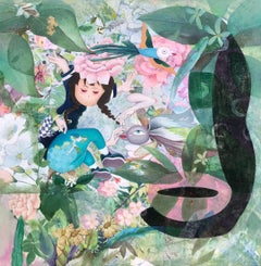 Chinese Contemporary Art by Chen Xiao Ying - Falling into the Sea of Flowers