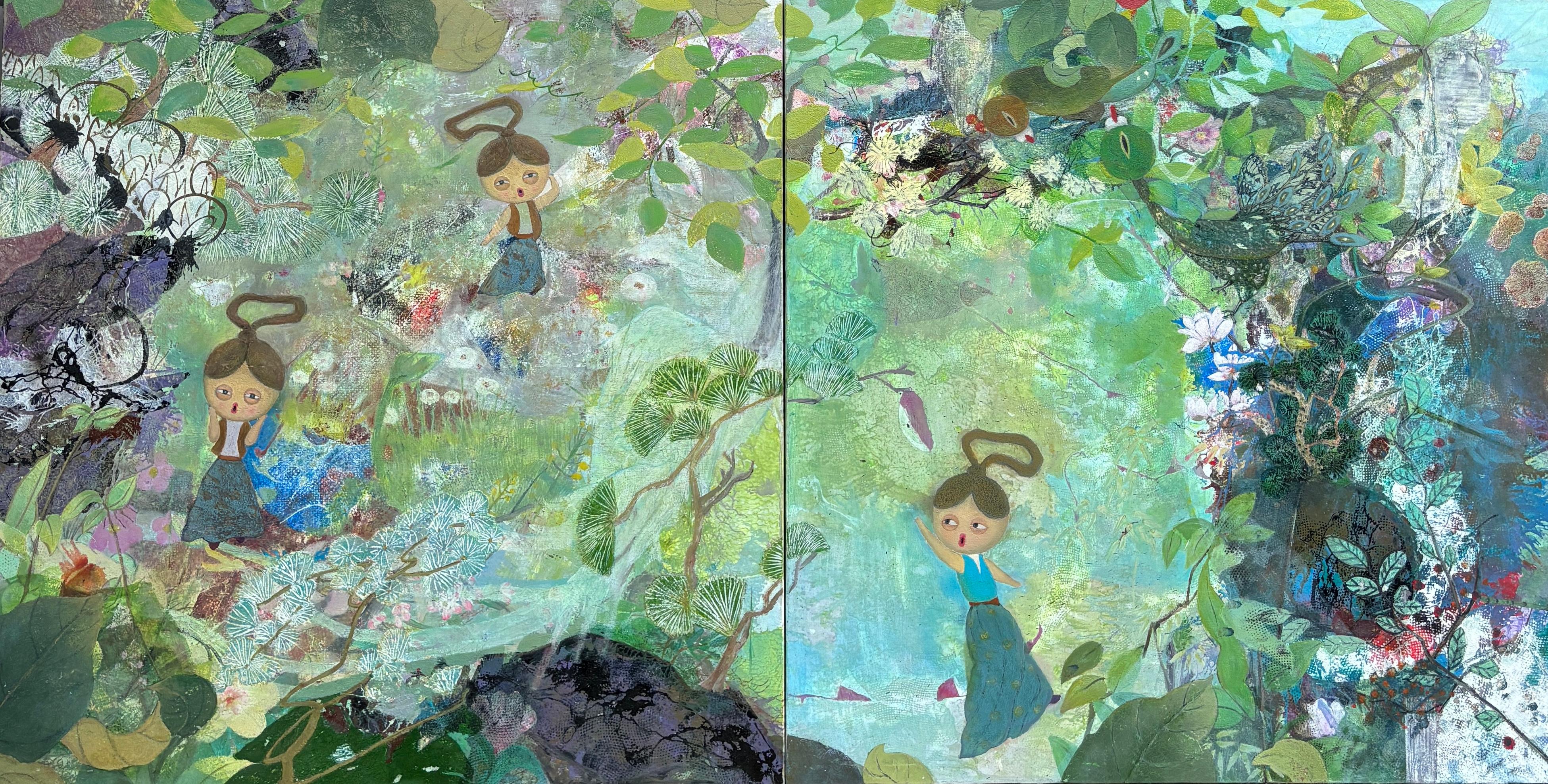 Zeitgenössische chinesische Kunst von Chen Xiao Ying - The Wind Sweeps the Wind Series 05