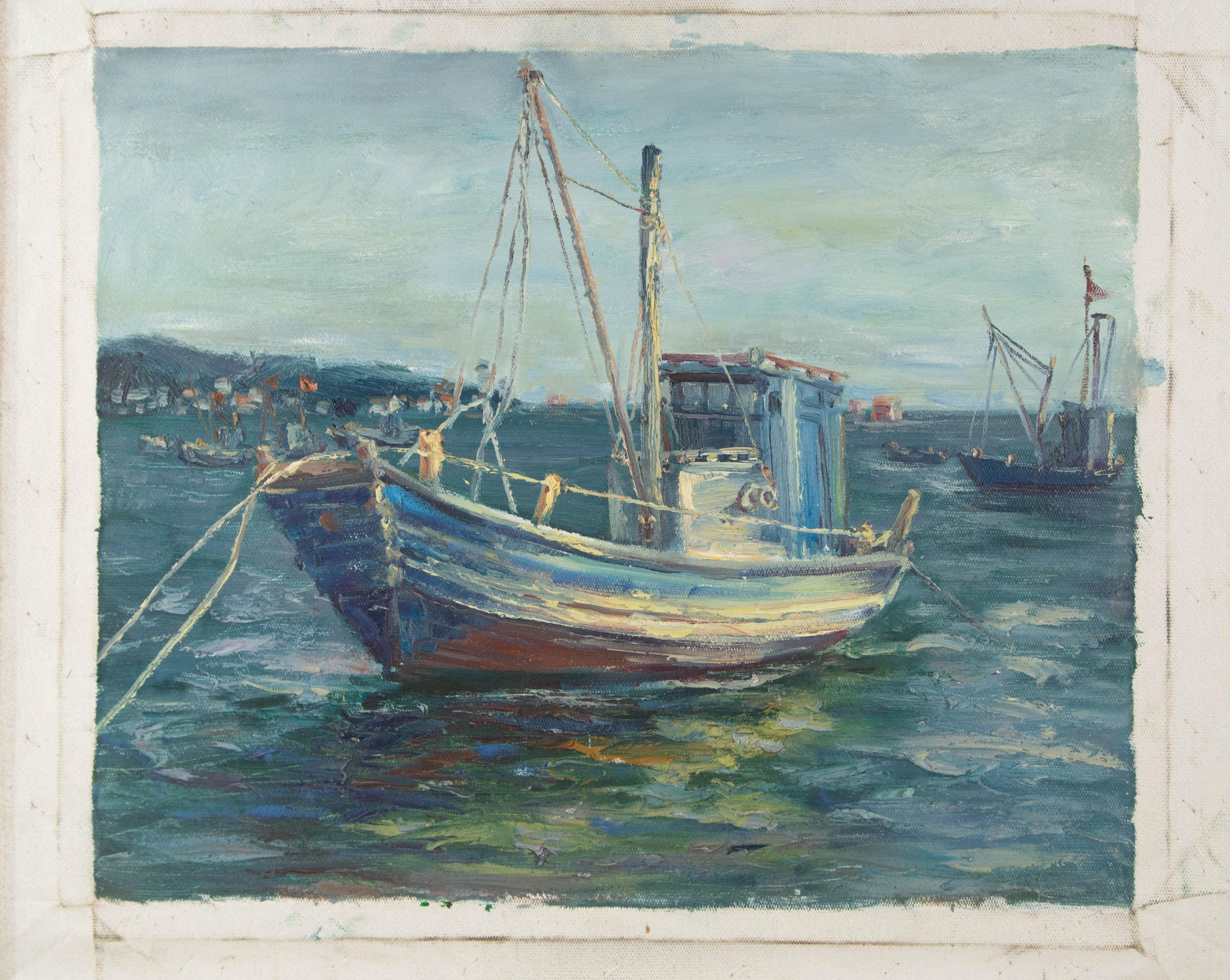 Chen Yao Wasserlandschaft Original Öl auf Leinwand 