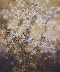 Cerisier -  pigmento su carta Nihonga di Chen Yi Chen