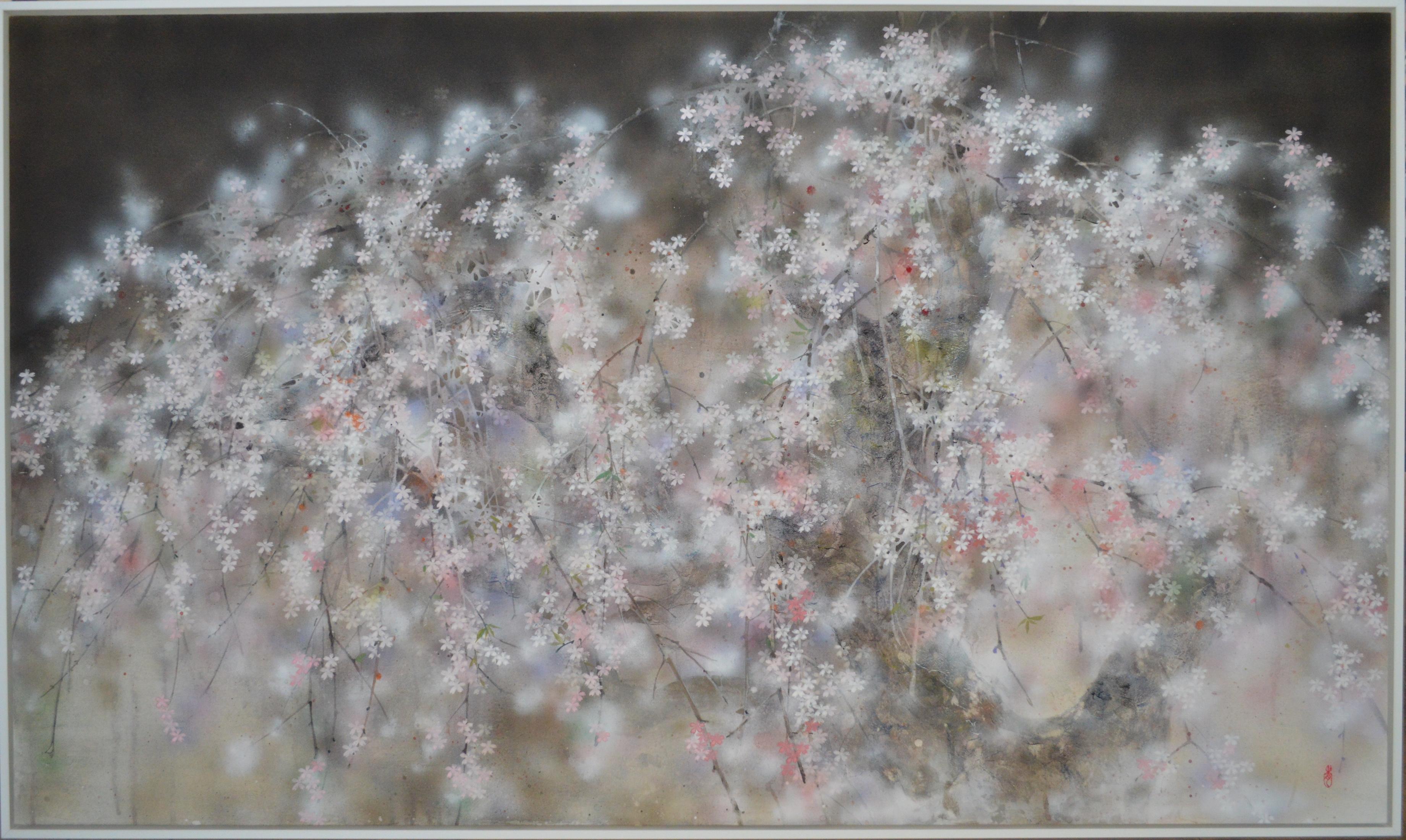 Hope is a painting by contemporary Taiwanese artist Chen Yi Ching. This contemporary painting depicts a cherry tree in bloom in delicate shades, where light and texture create a gentle, poetic atmosphere.

As a specialist of Nihonga (traditional