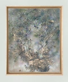 « Serene » de Chen Yi Ching - Peinture nihonga contemporaine, Arbre à baies
