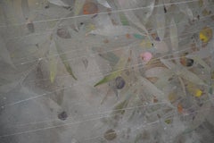 „Sommerregen“ von CHEN Yi Ching – zeitgenössische Nihonga-Malerei, Erdtöne