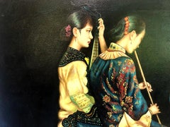Elegant Chinese Beauties, after Chen Yifei (1946–2005)
