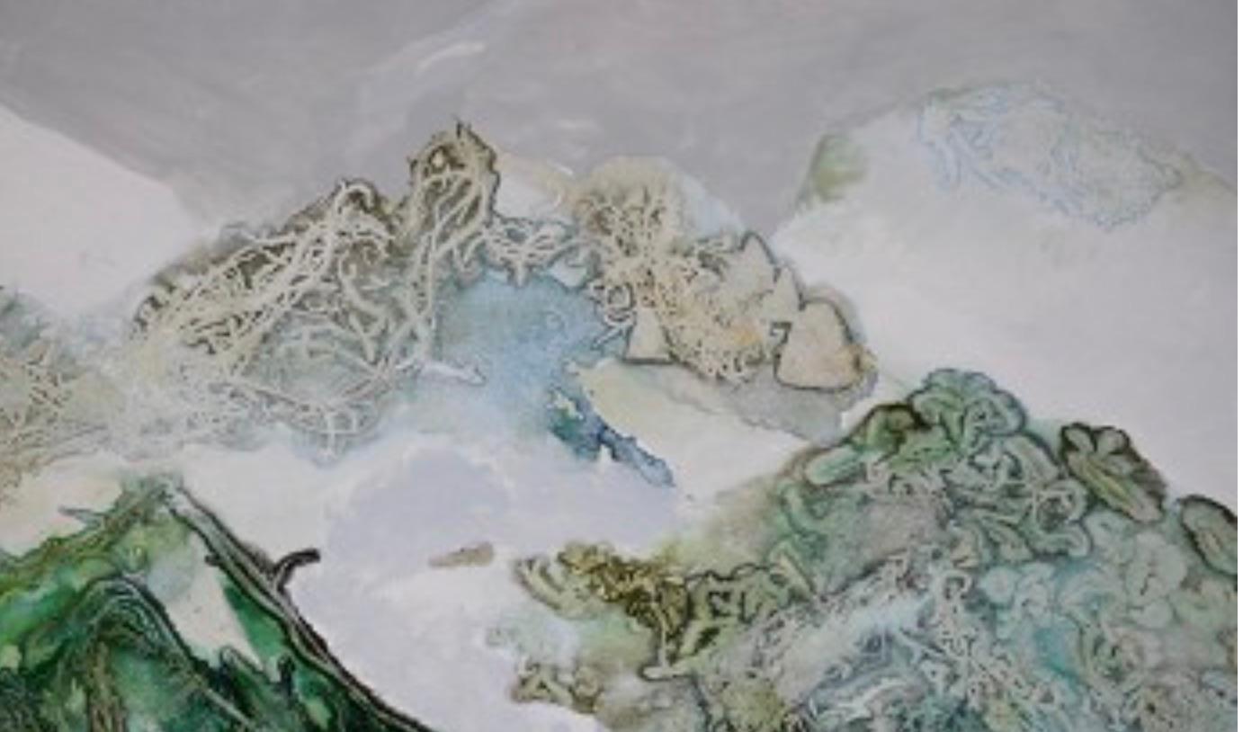 Chinesische Landschaft – Painting von Chen Yu