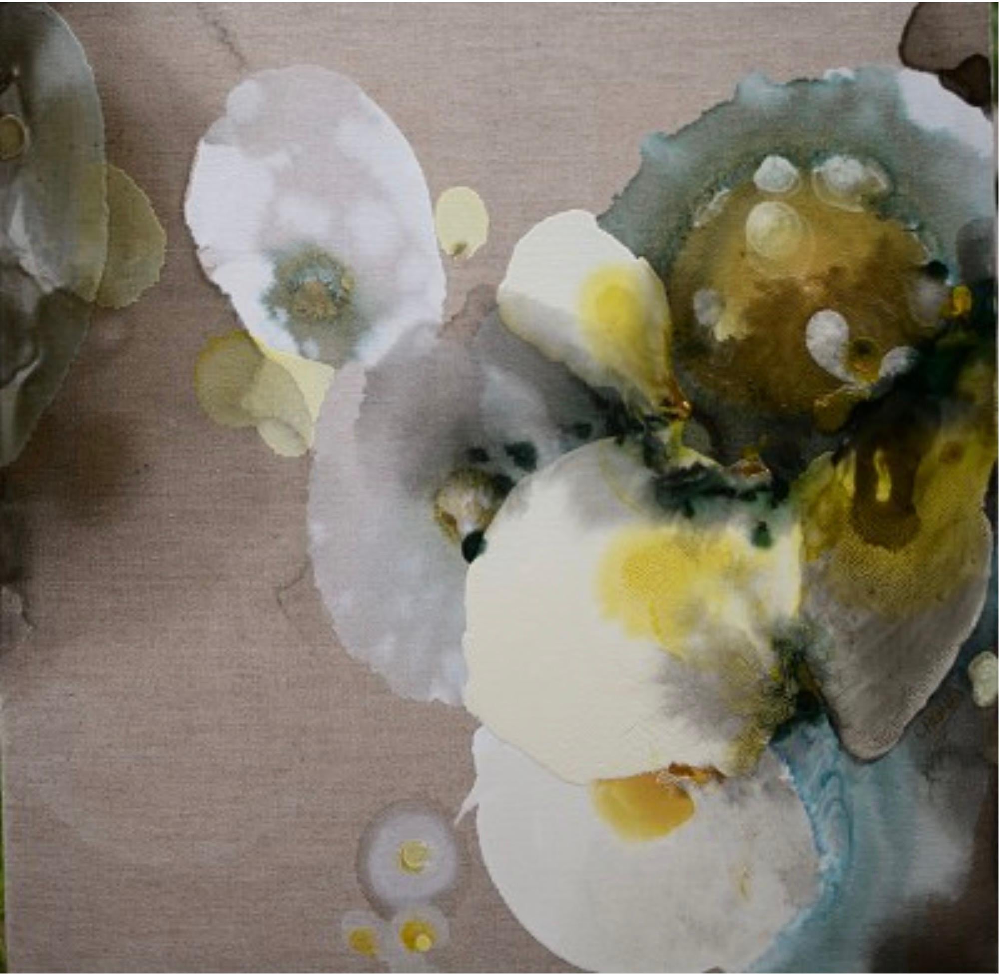 Chen Yu Abstract Painting - White Flow