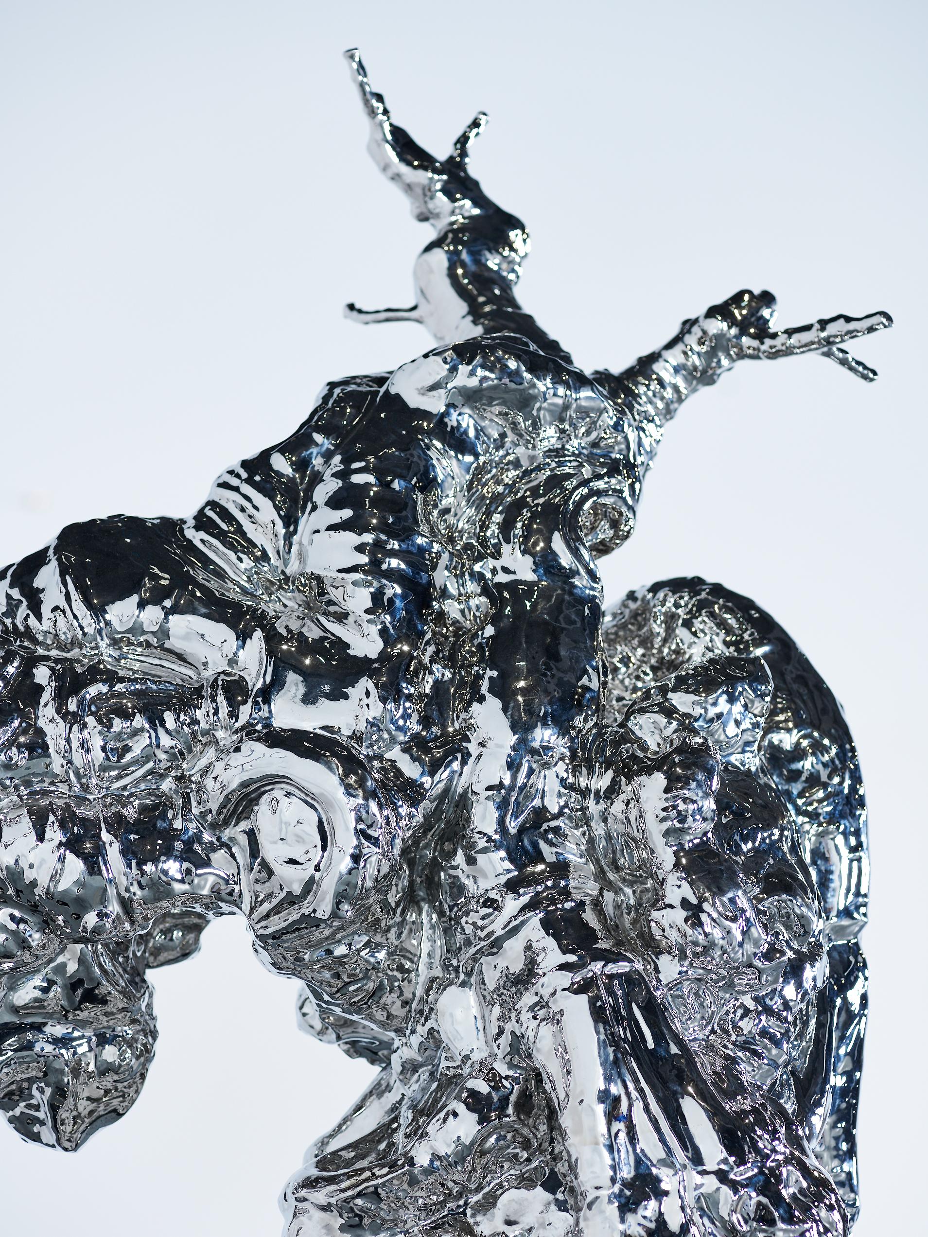 Scultura contemporanea in acciaio inossidabile-Operazione unica - Tree is not Wood #1 - Sculpture Contemporaneo di Chen Zhiguang