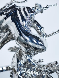 Zeitgenössische Edelstahl-Skulptur - Einzigartiges Werk - Baum ist nicht Holz #3