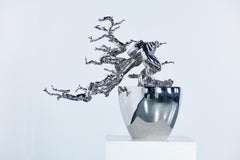Contemporary Stainless Steel Sculpture-Unique work - Tree is not Wood #3
