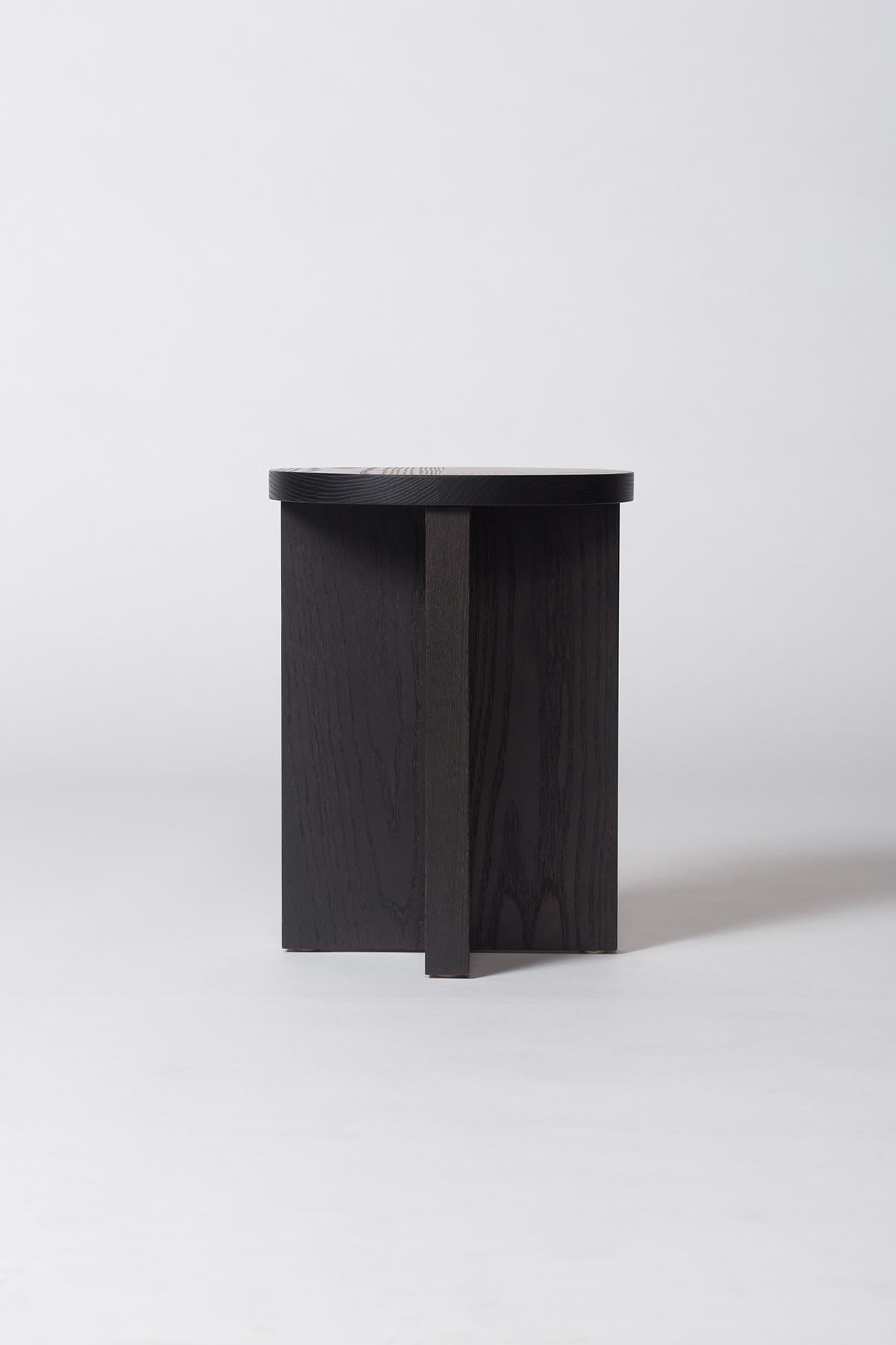 Minimalist Chene Wood Stool in Oak, Maple or Ash For Sale