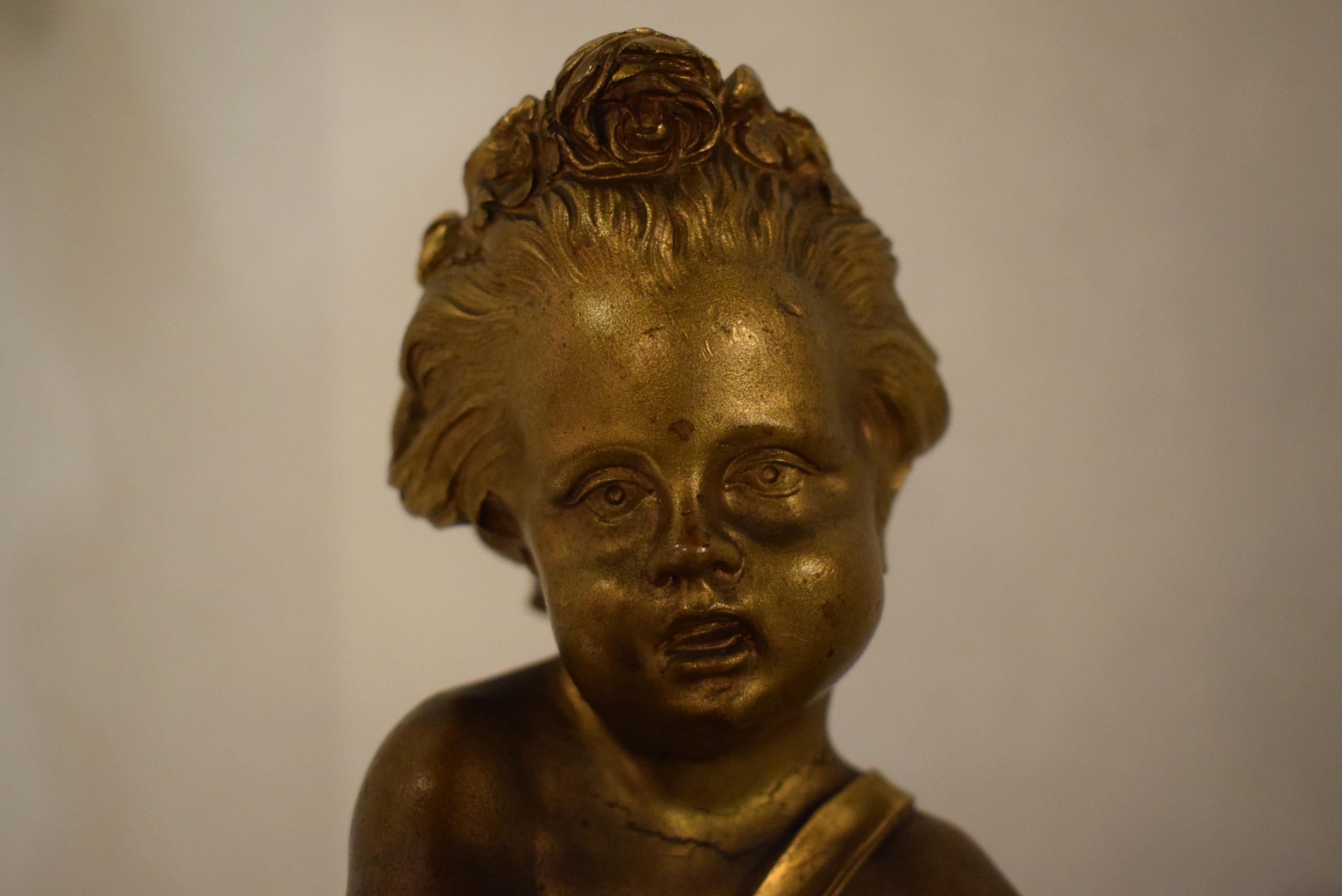 Bronze Chenets en vente