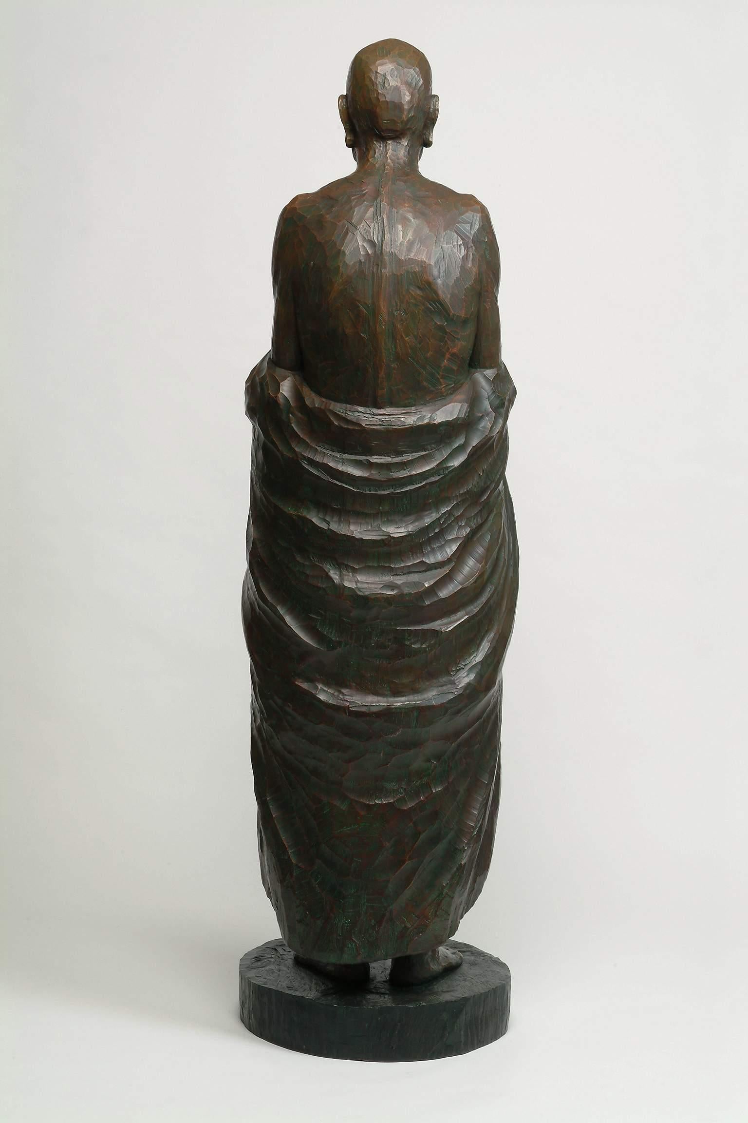 Alms Bowl, Contemporary Bronze Figure Sculpture For Sale 1
