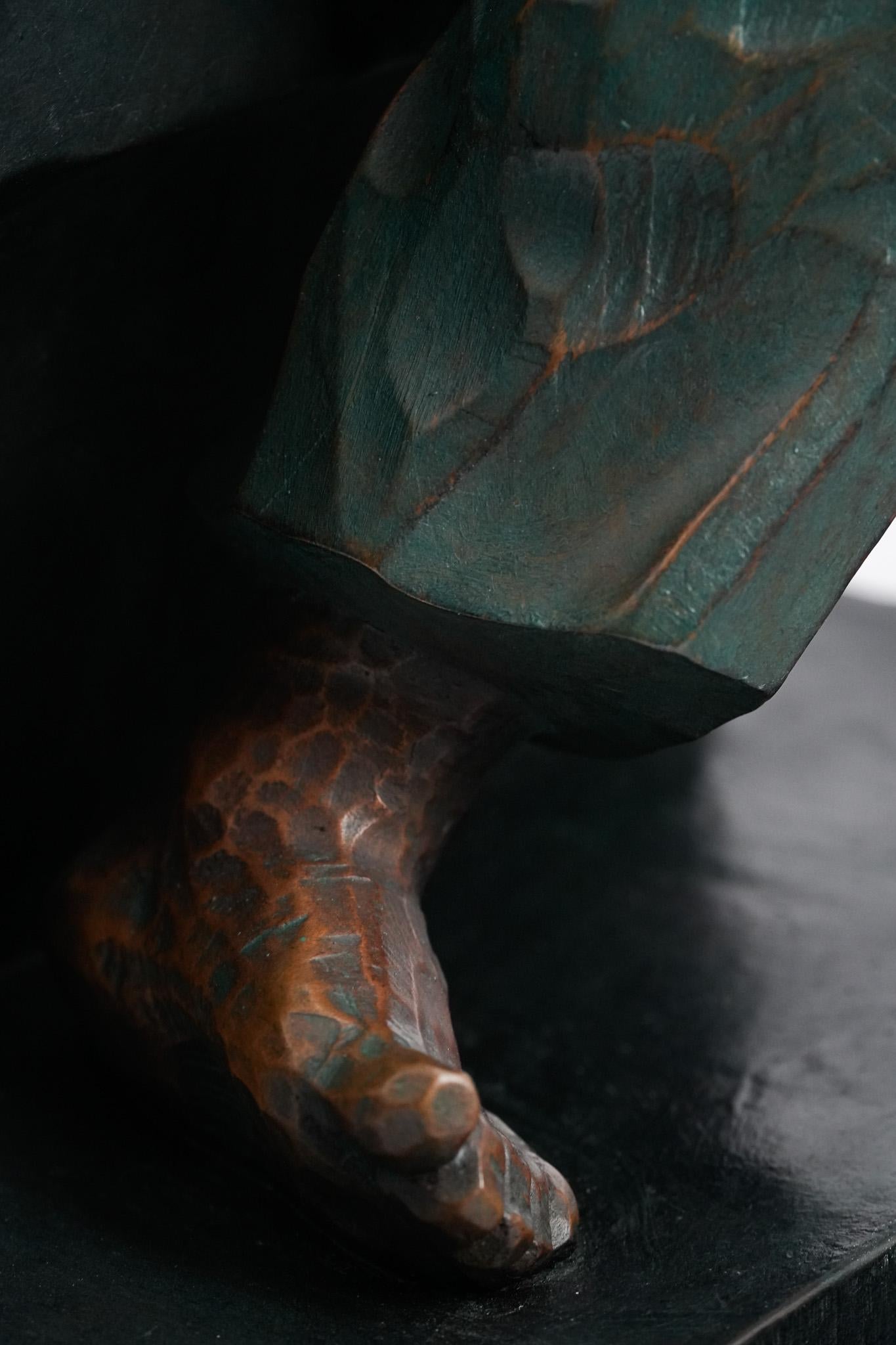 Awaiting, Contemporary Bronze Figure Sculpture For Sale 7