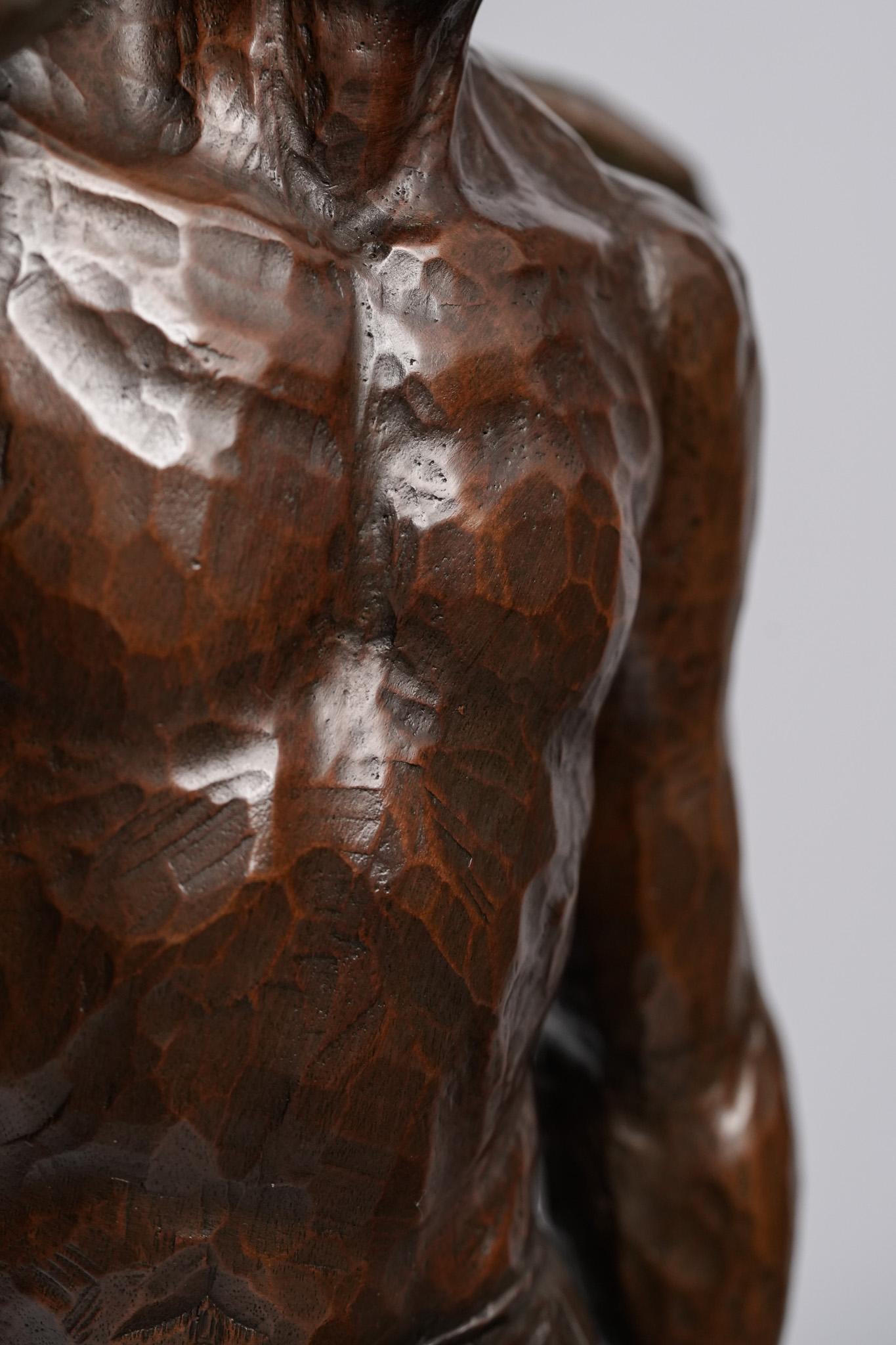 Great Catch, Contemporary Bronze Figure Sculpture For Sale 5
