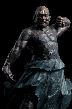 Monumental Bronze Pair: "Vajra Guardians" by Cheng-Hsiung Chen