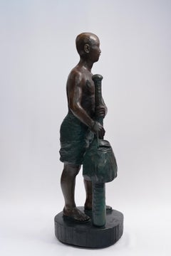Who Wants to Play Baseball? Contemporary Bronze Figure Sculpture