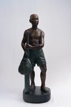 Who Wants to Play Baseball? Contemporary Bronze Figure Sculpture