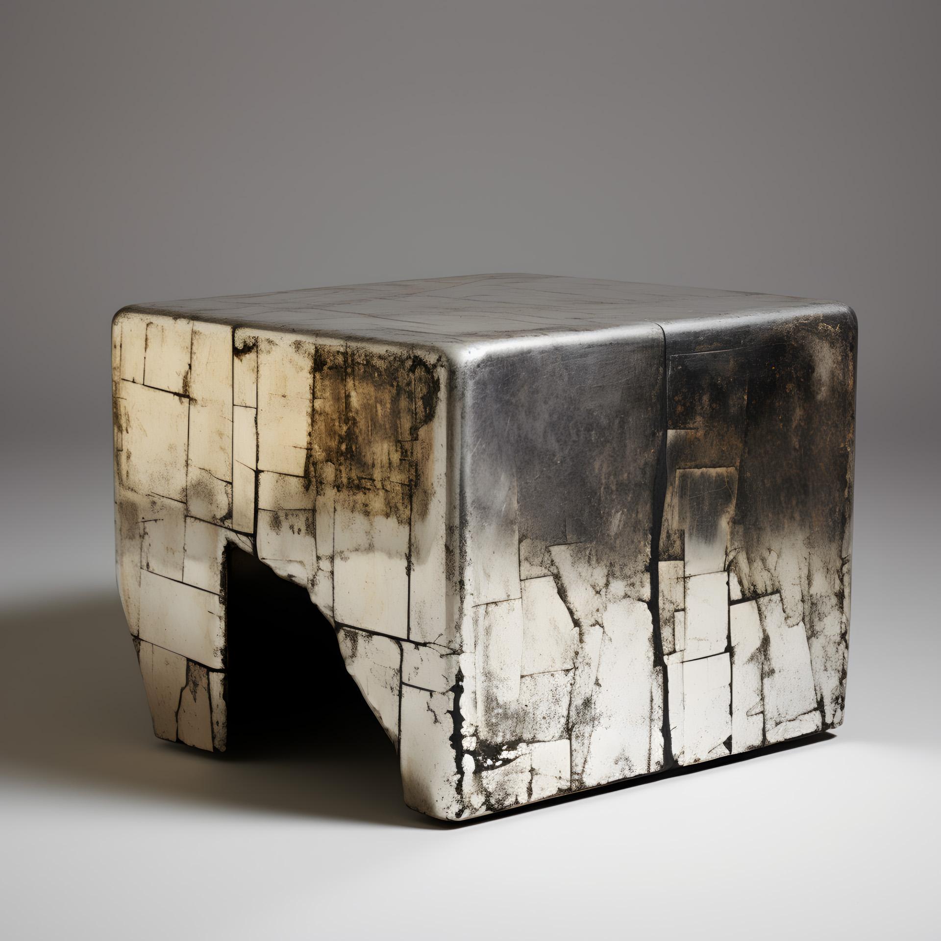 Cheng Tuo Side Table by objective OBJECT Studio
Dimensions: D 42 x W 42 x H 52 cm 
Materials: Aluminum.

objective OBJECT
an embodiment of our architectural ethos.

We represent an unwavering dedication to truth, impartiality, and the profound