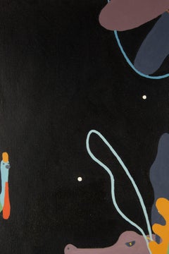 Chengjuan Wang Acrylique originale contemporaine sur toile "Patiemment"