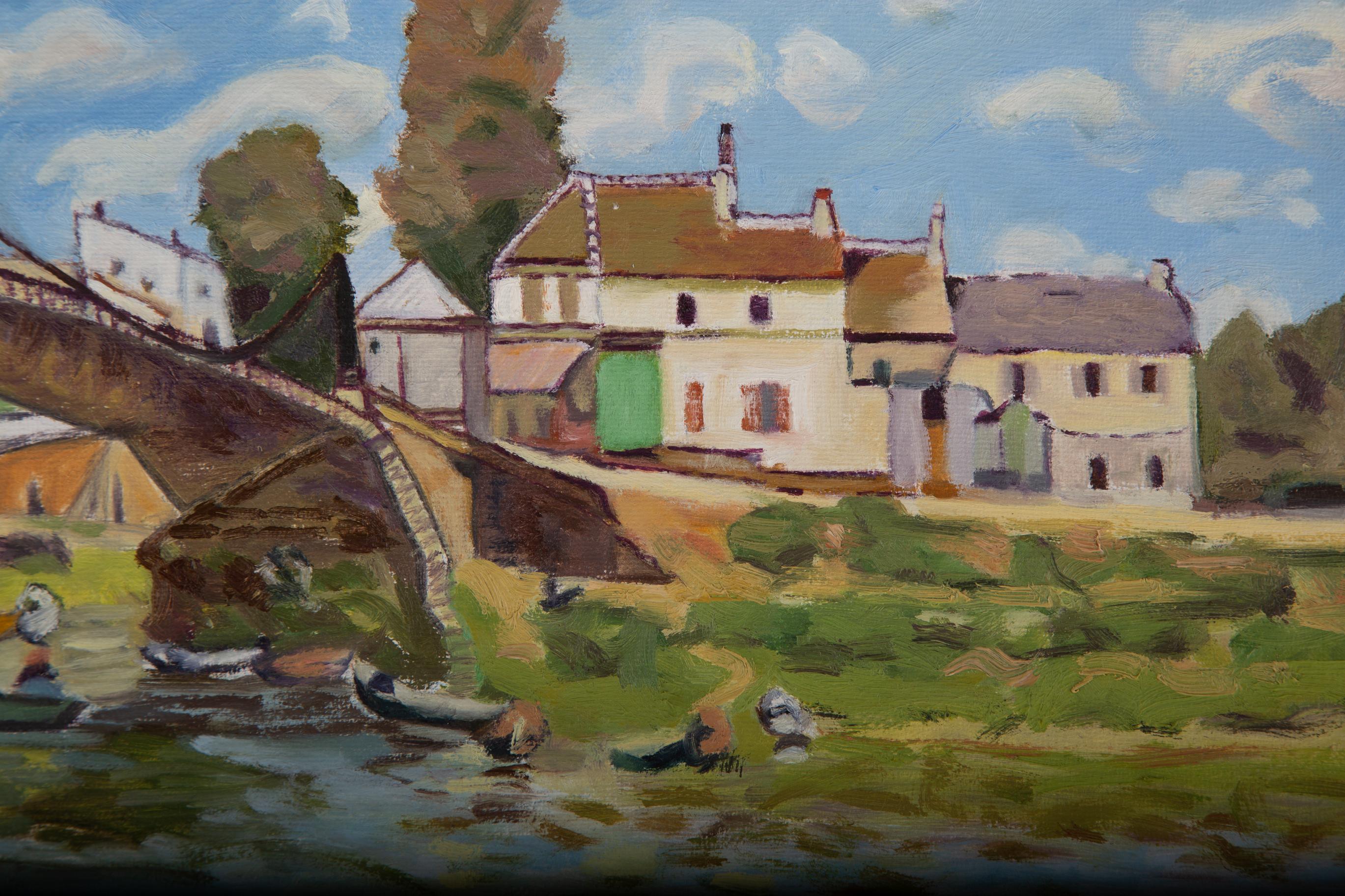 ChengJuan Wang Landscape Original Oil Painting 