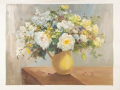 Chengke Liu Floral Original Oil On Canvas "Flowers IV" (Fleurs IV)